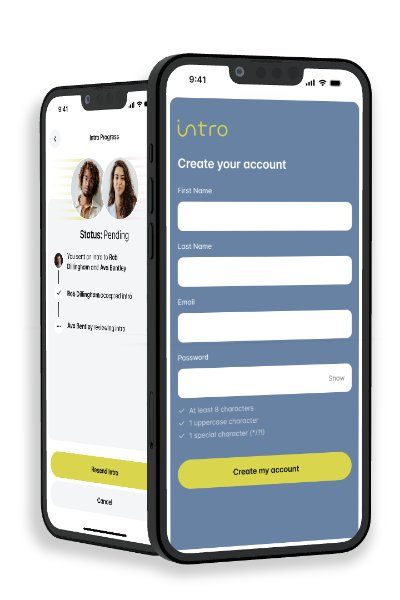 Intro app on mobile devices